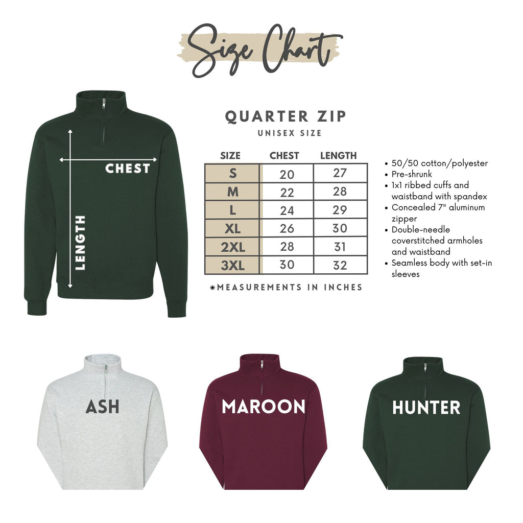 Simple Mustang Freeze Brand Quarter Zip