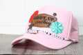 Giddy Up Cowboy Patchy Foam Trucker with Hat Chain | Pink