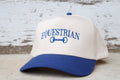 Equestrian/Snaffle Bit Embroidered Canvas Hat - Royal Blue