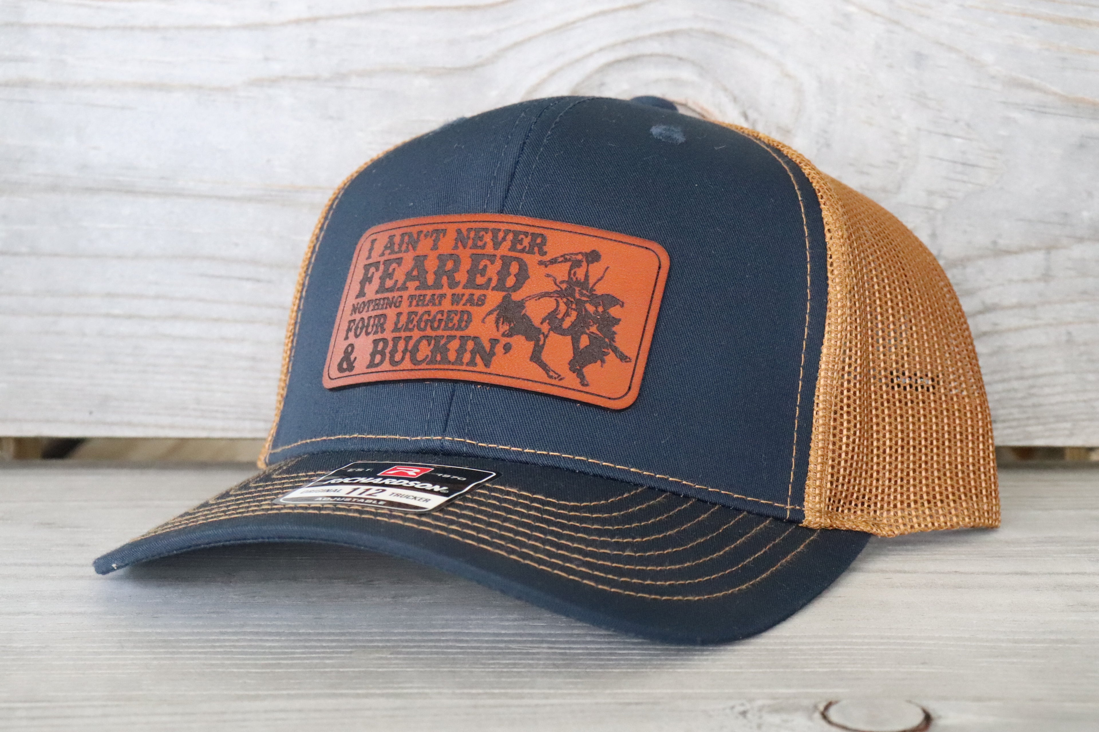 "I Ain't Never Feared Nothing That Was Four Legged and Buckin" Lyric Hat