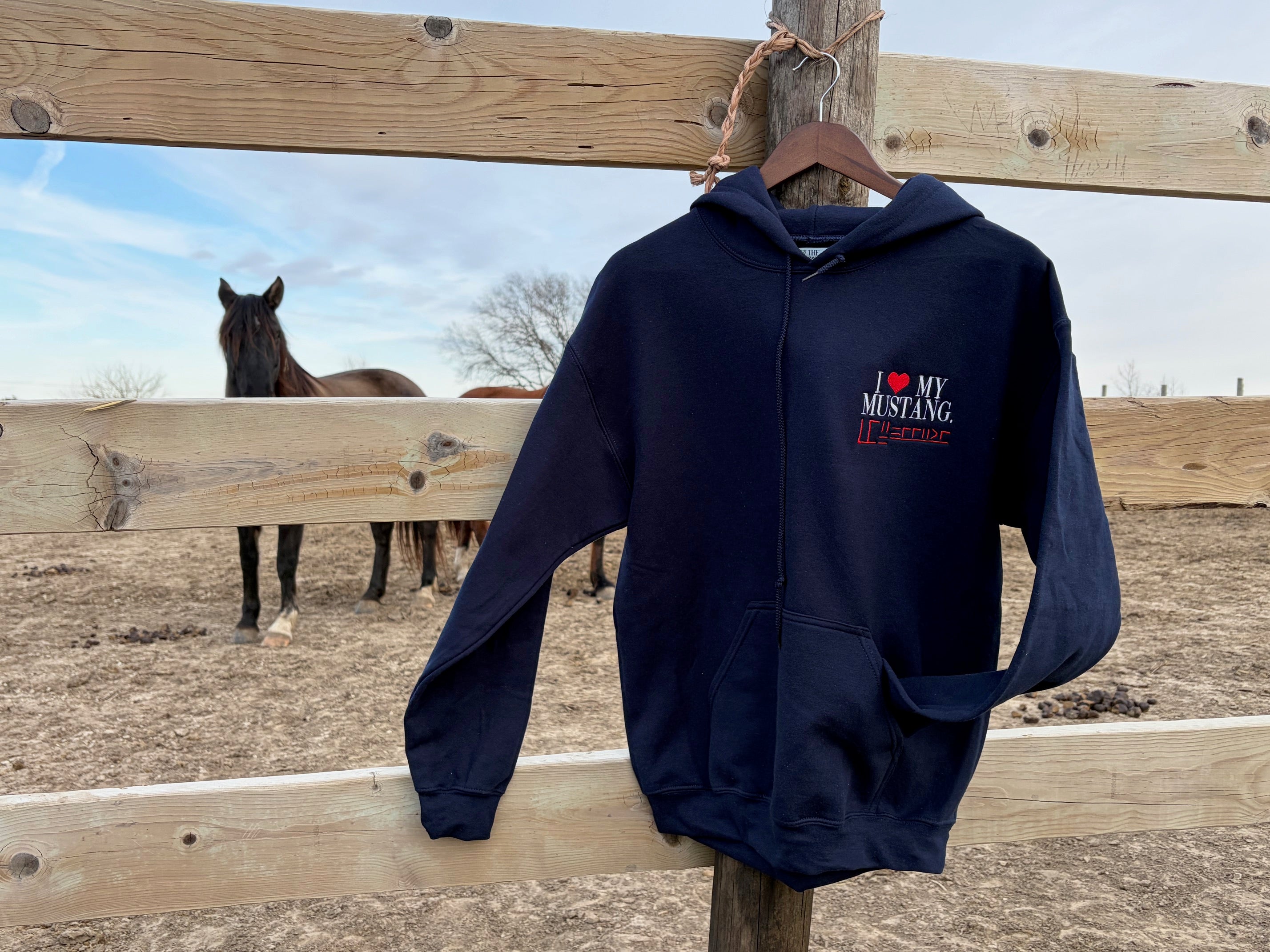 I Heart My Mustang Crewneck