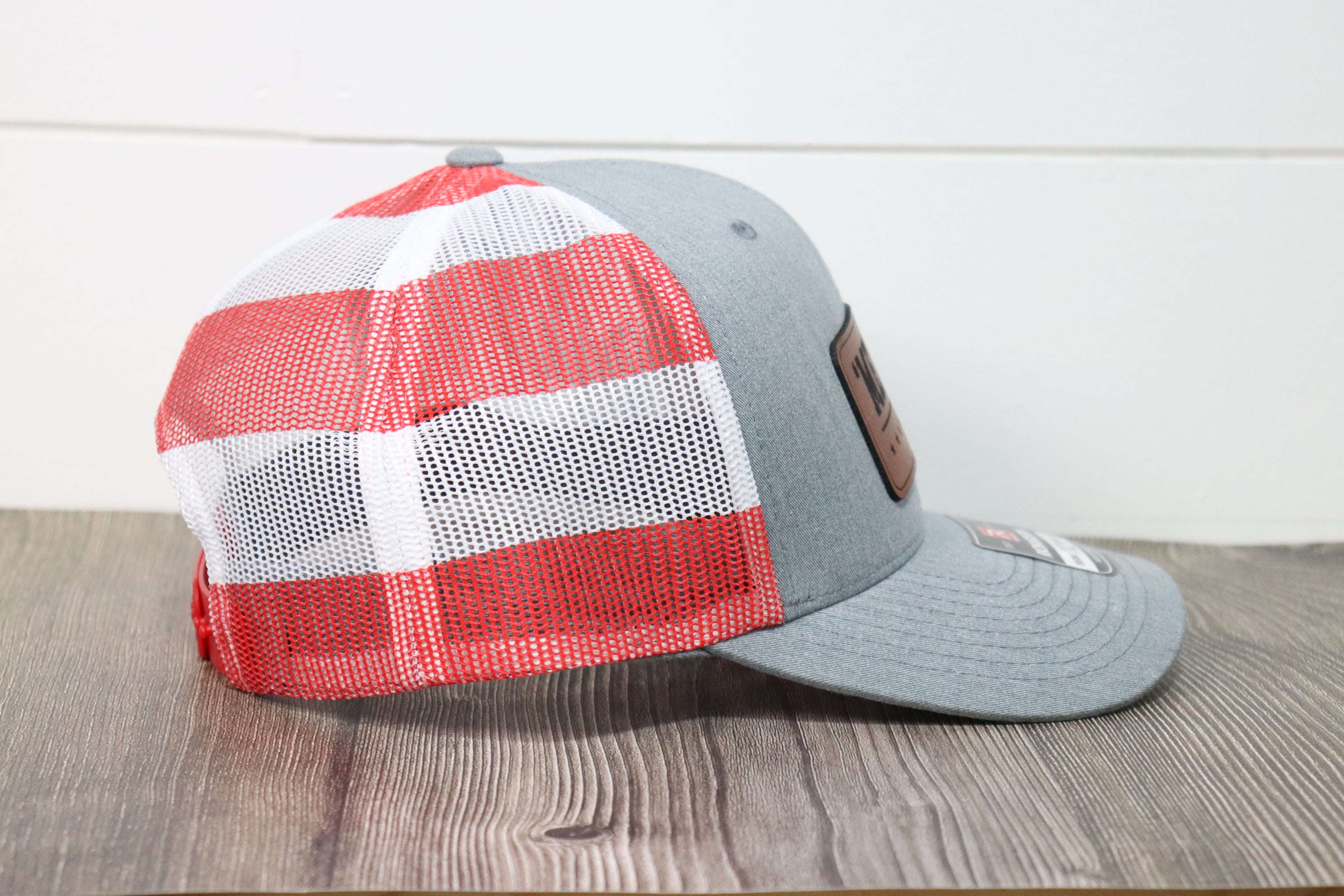 'Merica Leather Patch Hat | Flag Printed Mesh Richardson