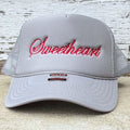 Sweetheart Foam Trucker | Grey with Red Embroidery