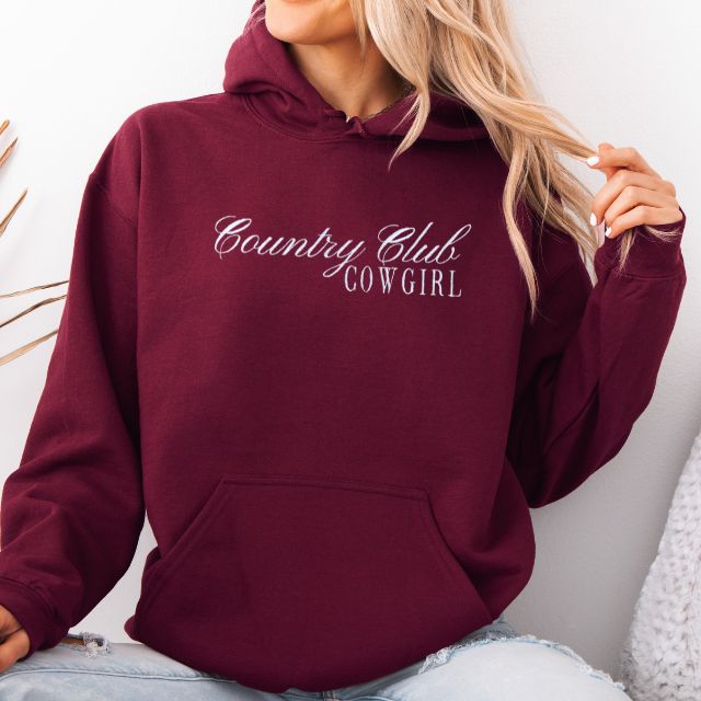 Country Club Cowgirl Sweatshirt | Crewneck or Hoodie