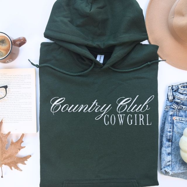 Country Club Cowgirl Sweatshirt | Crewneck or Hoodie
