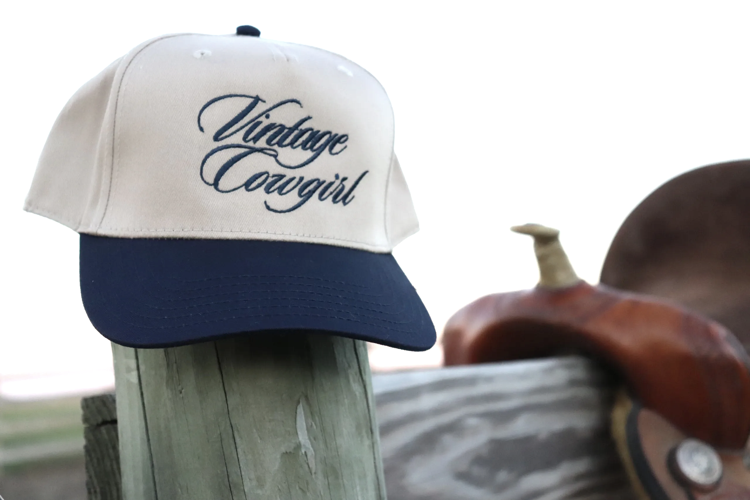 Vintage Cowgirl Embroidered Hat